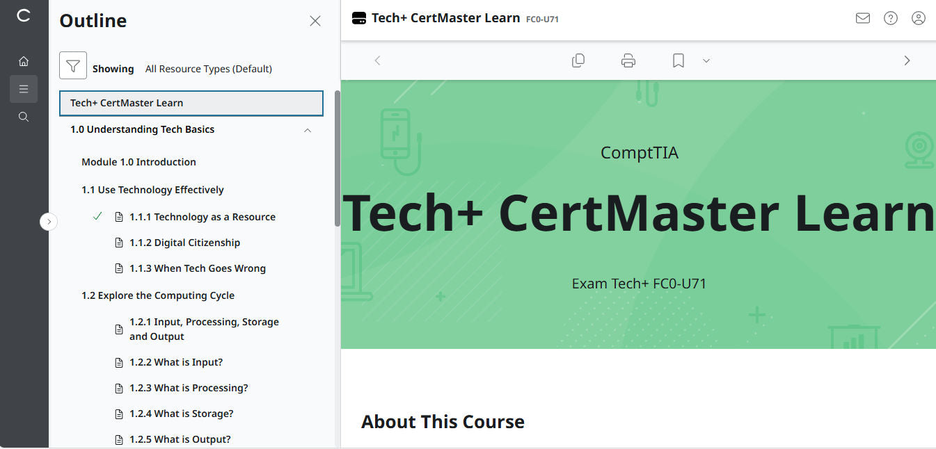 ข้อเสนอสุดพิเศษ! CertMaster Learn – Tech+ (V6) – (บัญชีใหม่) สิทธิ์เข้าใช้งาน 2 เดือน (