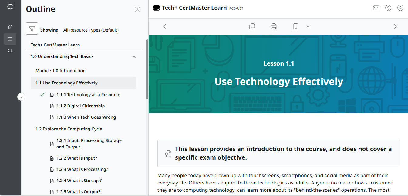ข้อเสนอสุดพิเศษ! CertMaster Learn – Tech+ (V6) – (บัญชีใหม่) สิทธิ์เข้าใช้งาน 2 เดือน (