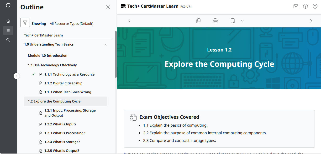 ข้อเสนอสุดพิเศษ! CertMaster Learn – Tech+ (V6) – (บัญชีใหม่) สิทธิ์เข้าใช้งาน 2 เดือน (