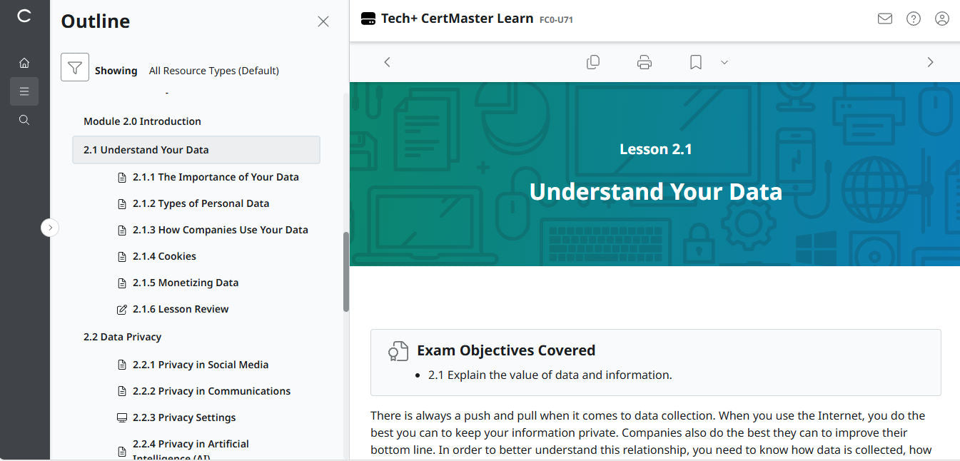 ข้อเสนอสุดพิเศษ! CertMaster Learn – Tech+ (V6) – (บัญชีใหม่) สิทธิ์เข้าใช้งาน 2 เดือน (