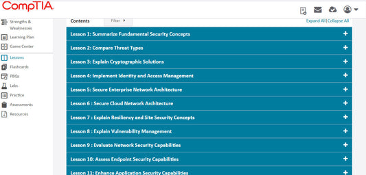 ข้อเสนอสุดพิเศษ! CompTIA Security+ CertMaster Learn + Labs (SY0-701) (3 เดือน)