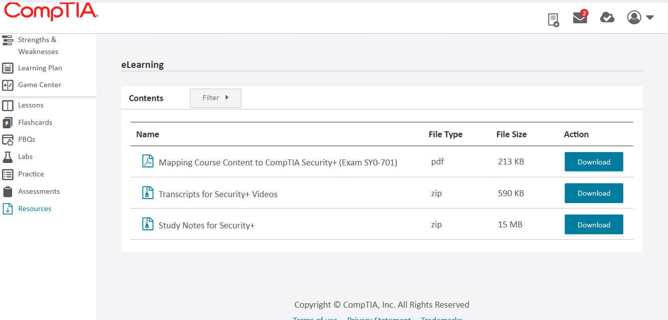 CompTIA Security+ CertMaster Learn + Labs (SY0-701) (3か月)