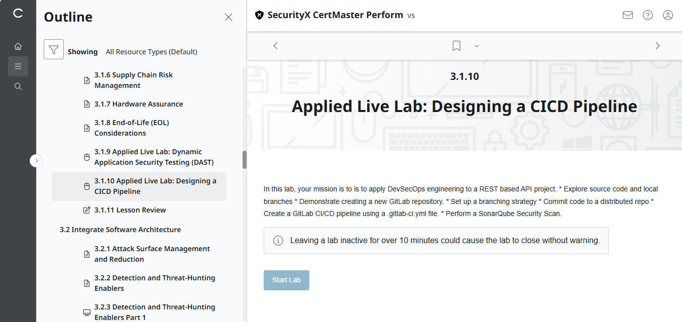 CompTIA CertMaster Perform – SecurityX CASP+ CAS-005 - 3ヶ月アクセス