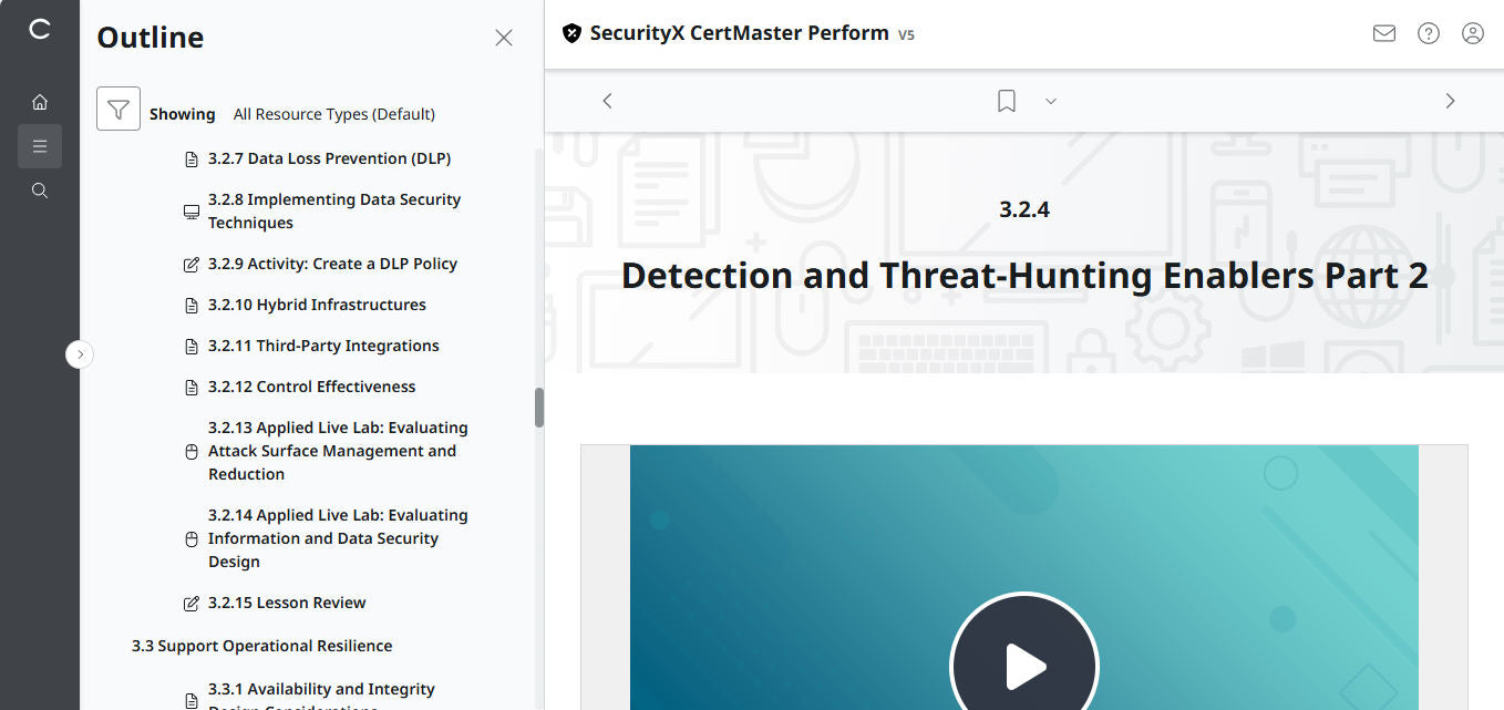 CompTIA CertMaster Perform – SecurityX CASP+ CAS-005 - 3ヶ月アクセス