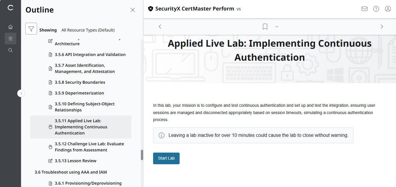 CompTIA CertMaster Perform – SecurityX CASP+ CAS-005 - 3ヶ月アクセス