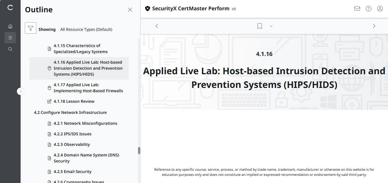 CompTIA CertMaster Perform – SecurityX CASP+ CAS-005 - 3ヶ月アクセス