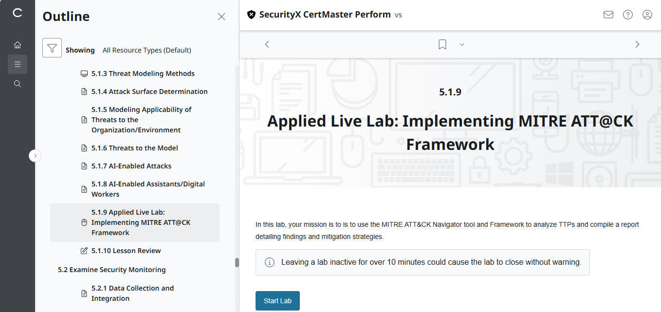 CompTIA CertMaster Perform – SecurityX CASP+ CAS-005 - 3ヶ月アクセス