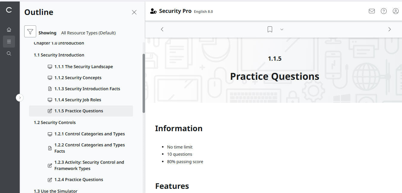 TestOut Security Pro สำหรับ Security+ (SY0-701) - สิทธิ์เข้าใช้งาน 3 เดือน