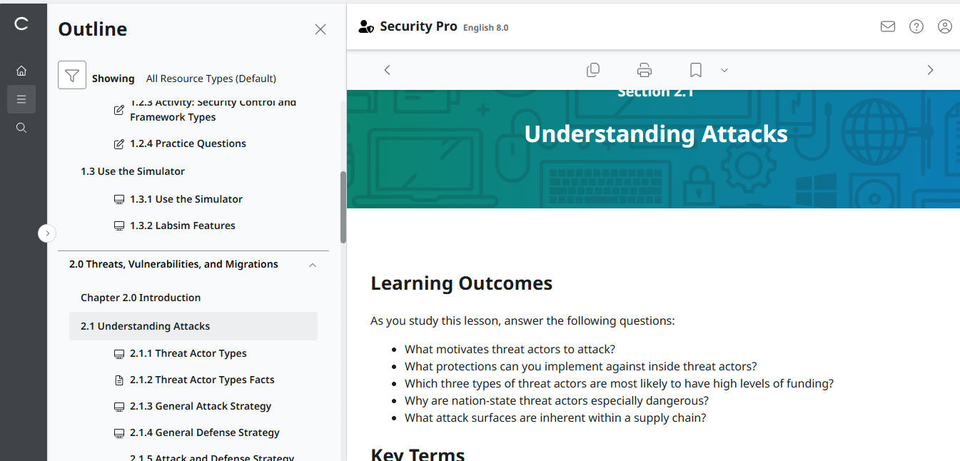 TestOut Security Pro สำหรับ Security+ (SY0-701) - สิทธิ์เข้าใช้งาน 3 เดือน
