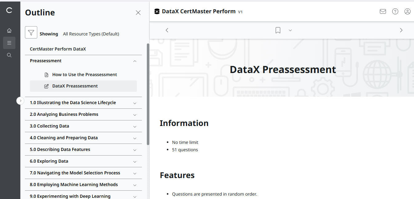 CompTIA DataX CertMaster Perform (V1) - 2ヶ月アクセス！（🛒特別オファー）