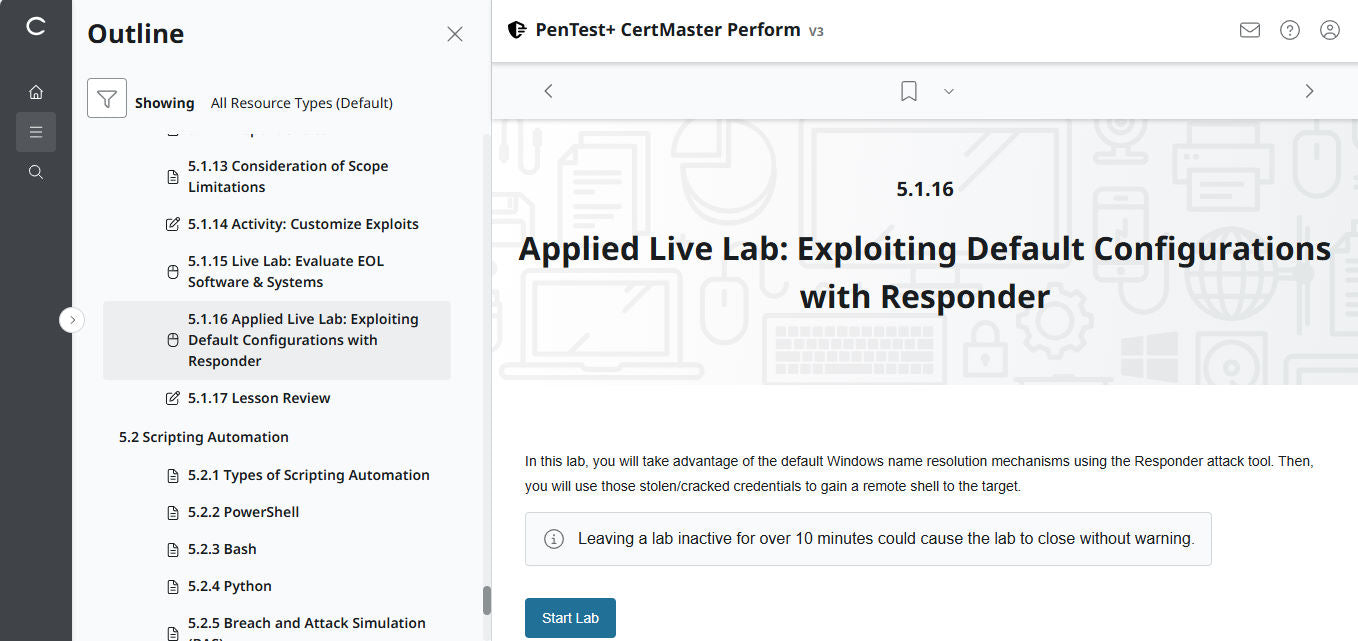 CertMaster Perform for CompTIA PenTest+ PT0-003 (V3) - 3ヶ月アクセス