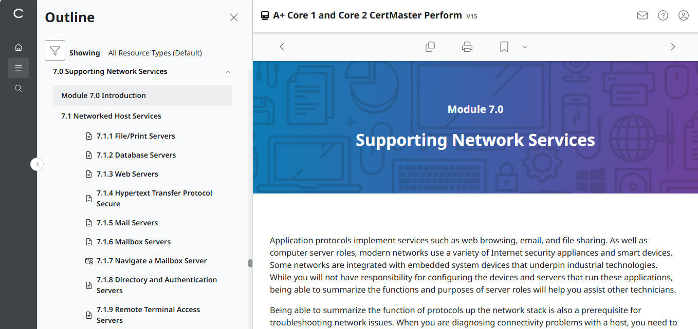 CompTIA A+ Core 1 &amp; 2 CertMaster Perform (V15) (4ヶ月アクセス)