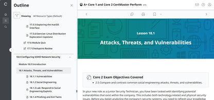 CertMaster Perform for CompTIA A+ Core 1 & 2  (V15) (120 Days  Access)