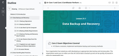 CertMaster Perform for CompTIA A+ Core 1 & 2  (V15) (120 Days  Access)